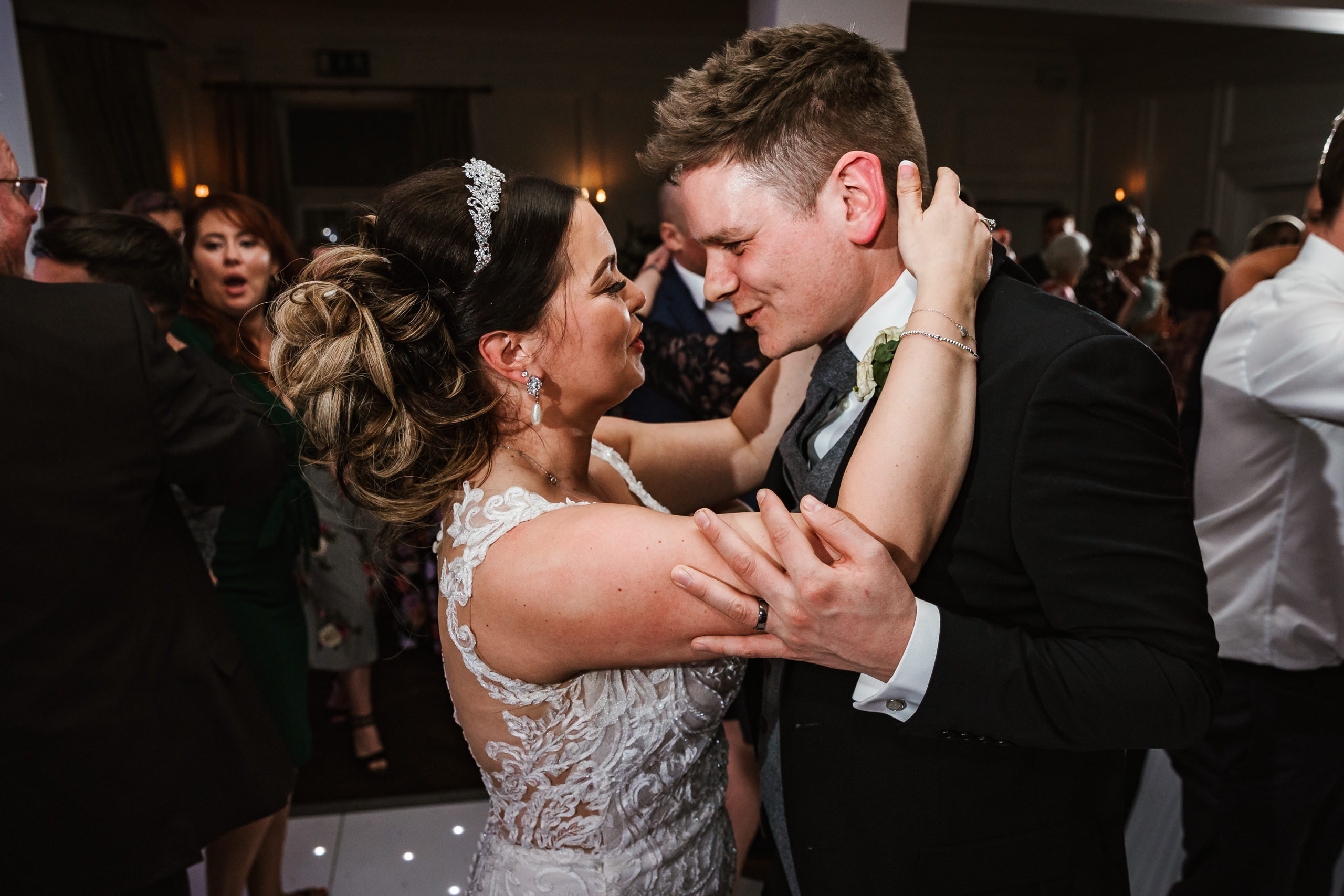 Bride and groom first dance at Ashfield House